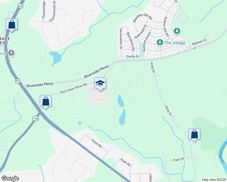 map of restaurants, bars, coffee shops, grocery stores, and more near 3595 Lindsy Brooke Court in Douglasville