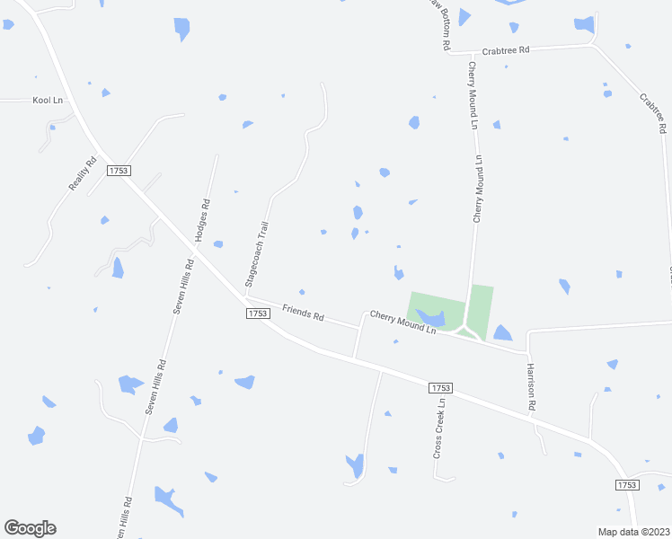 map of restaurants, bars, coffee shops, grocery stores, and more near 219 Friends Road in Denison