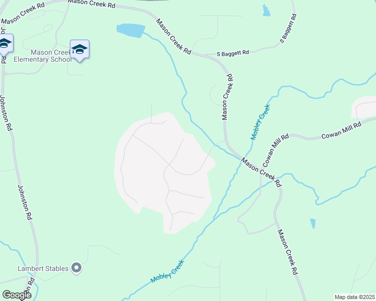 map of restaurants, bars, coffee shops, grocery stores, and more near 3644 Mason Ridge Drive in Winston