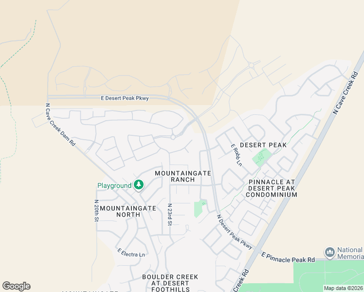 map of restaurants, bars, coffee shops, grocery stores, and more near 24221 North 23rd Way in Phoenix