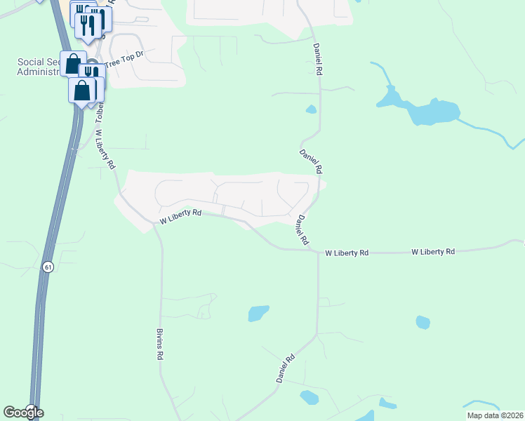 map of restaurants, bars, coffee shops, grocery stores, and more near 0 Gold Road in Villa Rica