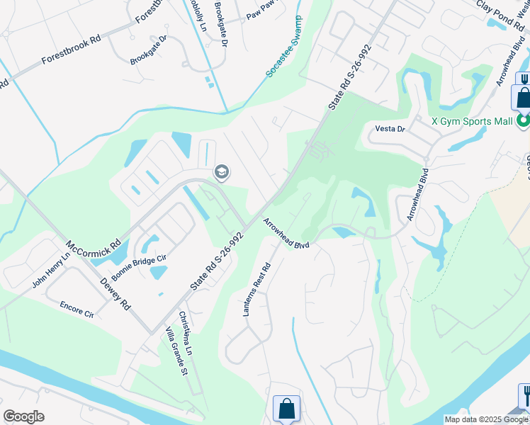 map of restaurants, bars, coffee shops, grocery stores, and more near in Horry County