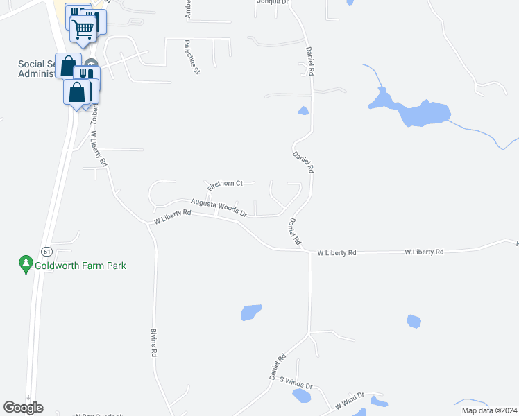 map of restaurants, bars, coffee shops, grocery stores, and more near 803 Golden Bell Way in Villa Rica