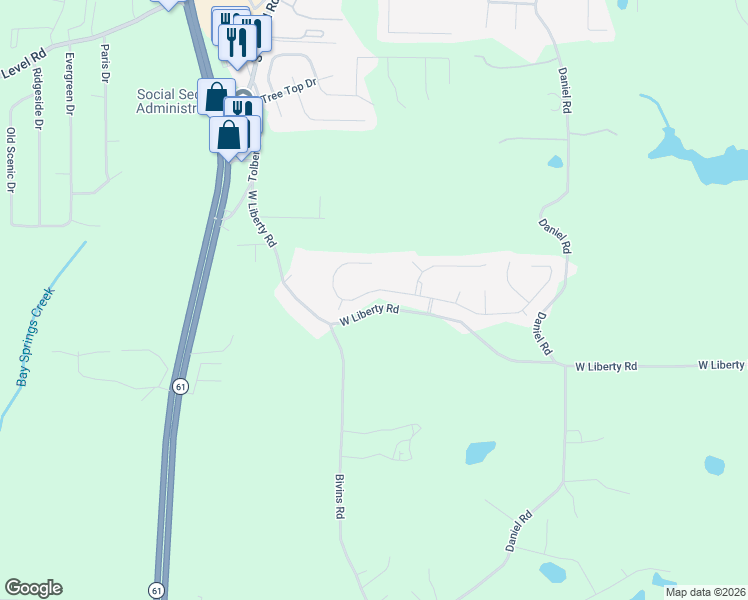 map of restaurants, bars, coffee shops, grocery stores, and more near 252 Augusta Woods Drive in Villa Rica