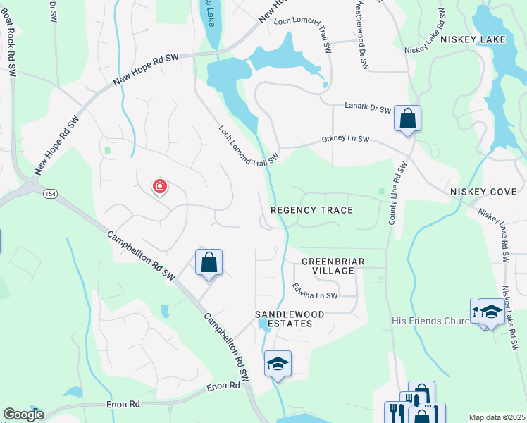 map of restaurants, bars, coffee shops, grocery stores, and more near 500 Richard Allen Boulevard in Atlanta