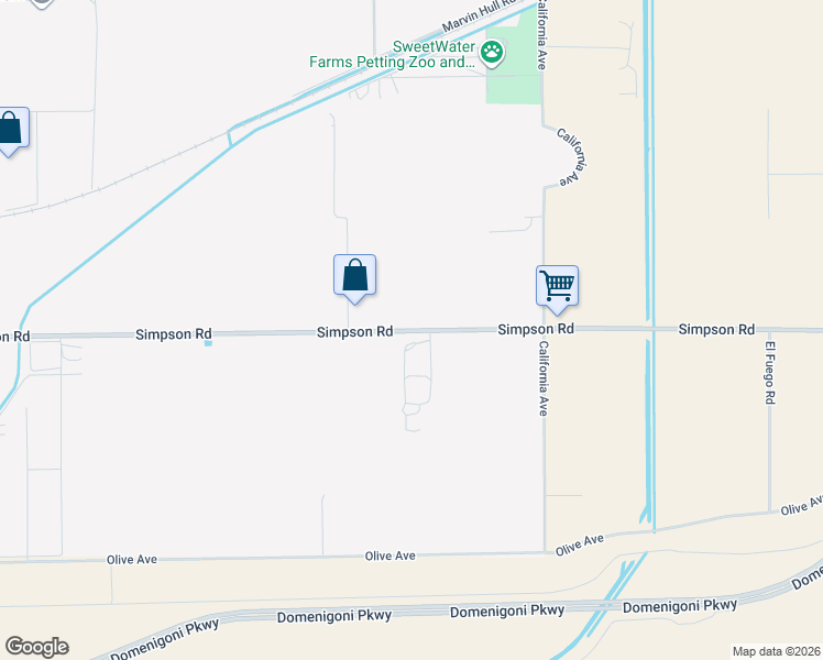 map of restaurants, bars, coffee shops, grocery stores, and more near 34544 Simpson Road in Winchester