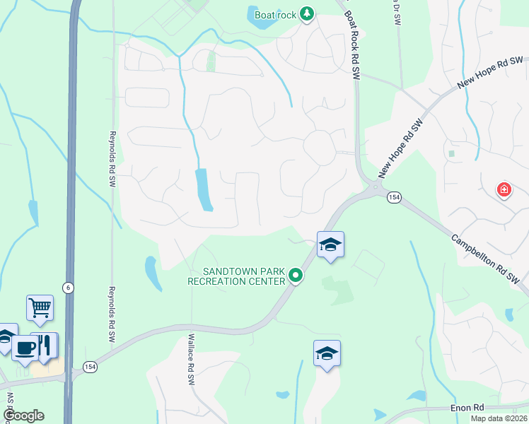 map of restaurants, bars, coffee shops, grocery stores, and more near 1120 Abercorn Drive Southwest in Atlanta
