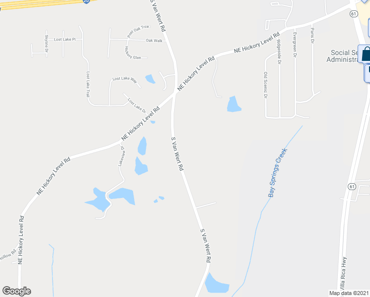 map of restaurants, bars, coffee shops, grocery stores, and more near 2236 South Van Wert Road in Villa Rica