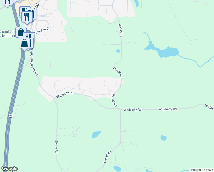 map of restaurants, bars, coffee shops, grocery stores, and more near 1007 Nandina Court in Villa Rica