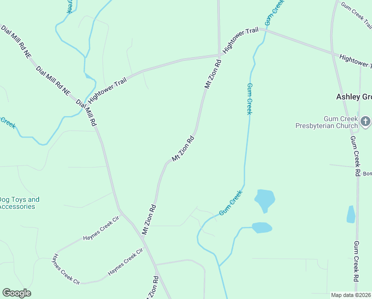 map of restaurants, bars, coffee shops, grocery stores, and more near 2440 Mount Zion Road in Oxford