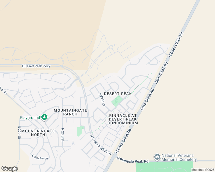 map of restaurants, bars, coffee shops, grocery stores, and more near 2515 East Rustling Oaks Lane in Phoenix