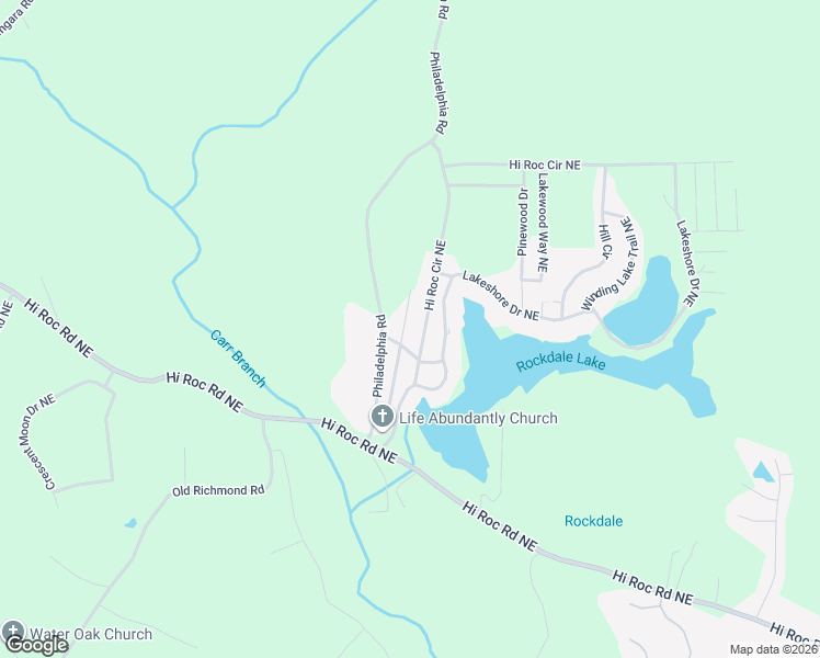 map of restaurants, bars, coffee shops, grocery stores, and more near 2445 Lucas Drive in Conyers