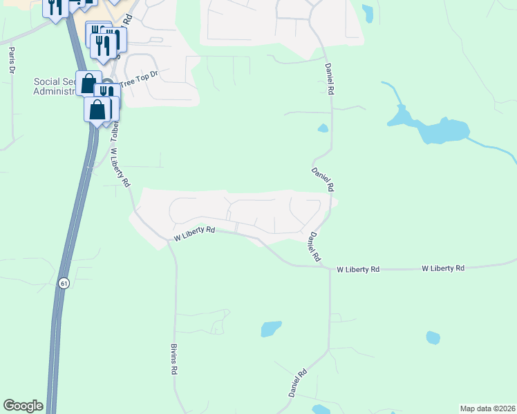 map of restaurants, bars, coffee shops, grocery stores, and more near 525 Firethorn Court in Villa Rica