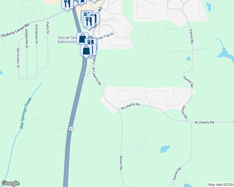 map of restaurants, bars, coffee shops, grocery stores, and more near 224 Augusta Woods Drive in Villa Rica