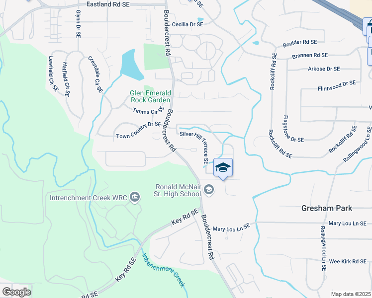 map of restaurants, bars, coffee shops, grocery stores, and more near 1396 Sugarmill Oaks Avenue in Atlanta