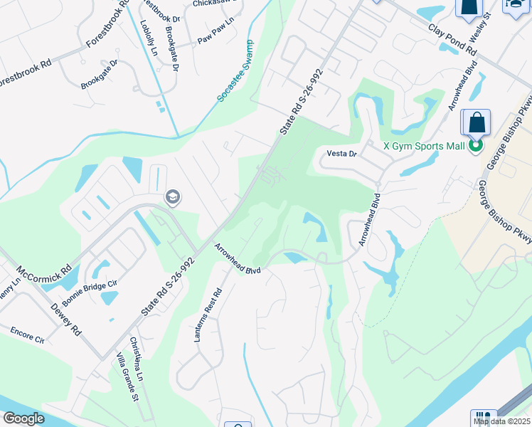 map of restaurants, bars, coffee shops, grocery stores, and more near 1182 Coinbow Lane in Myrtle Beach
