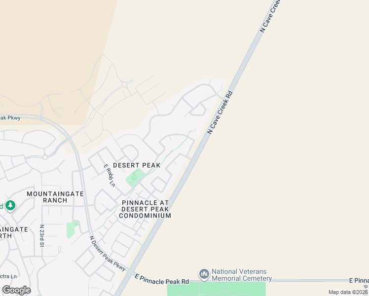 map of restaurants, bars, coffee shops, grocery stores, and more near 24412 North 27th Place in Phoenix