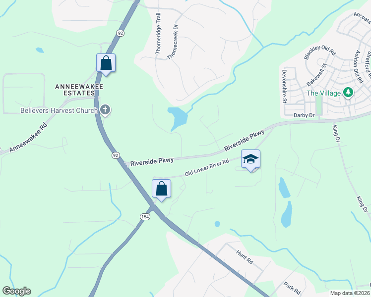 map of restaurants, bars, coffee shops, grocery stores, and more near 3520 Palmer Lake Pointe in Douglasville