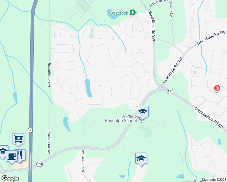 map of restaurants, bars, coffee shops, grocery stores, and more near 1090 Abercorn Drive Southwest in Atlanta