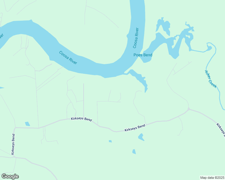 map of restaurants, bars, coffee shops, grocery stores, and more near 285 Riverbend Road in Ohatchee