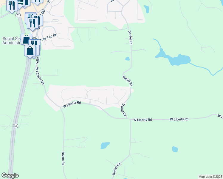 map of restaurants, bars, coffee shops, grocery stores, and more near 535 Firethorn Court in Villa Rica