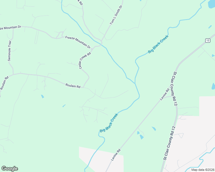 map of restaurants, bars, coffee shops, grocery stores, and more near 50 Deerfoot Lane in Odenville