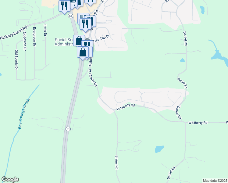 map of restaurants, bars, coffee shops, grocery stores, and more near 220 Augusta Woods Drive in Villa Rica