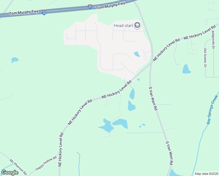 map of restaurants, bars, coffee shops, grocery stores, and more near 1647 Northeast Hickory Level Road in Villa Rica