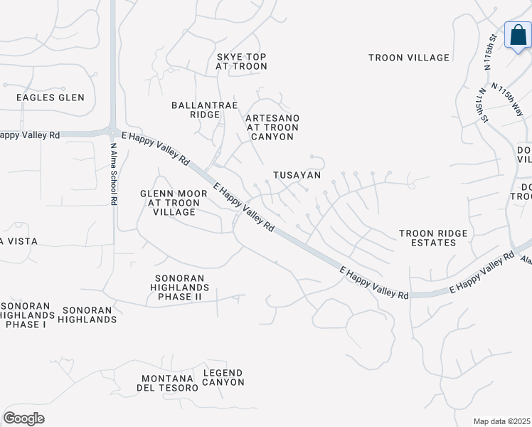 map of restaurants, bars, coffee shops, grocery stores, and more near 10859 East La Junta Road in Scottsdale