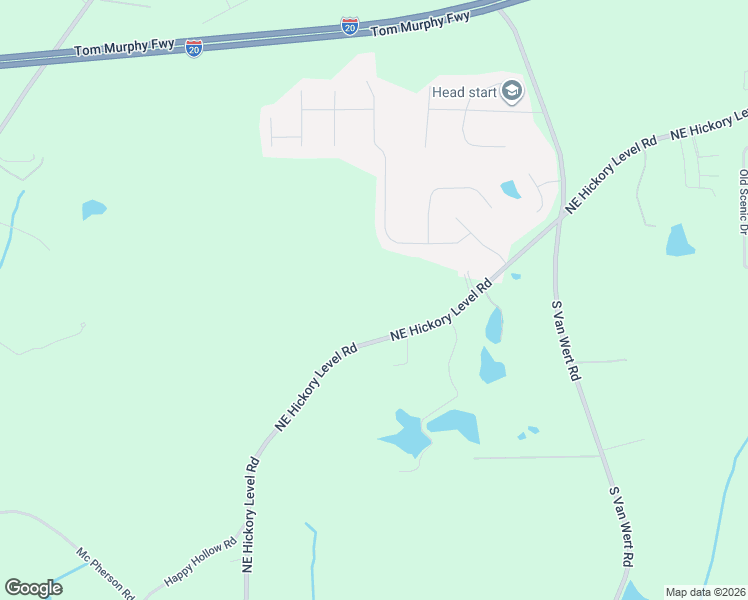 map of restaurants, bars, coffee shops, grocery stores, and more near 1677 Northeast Hickory Level Road in Villa Rica