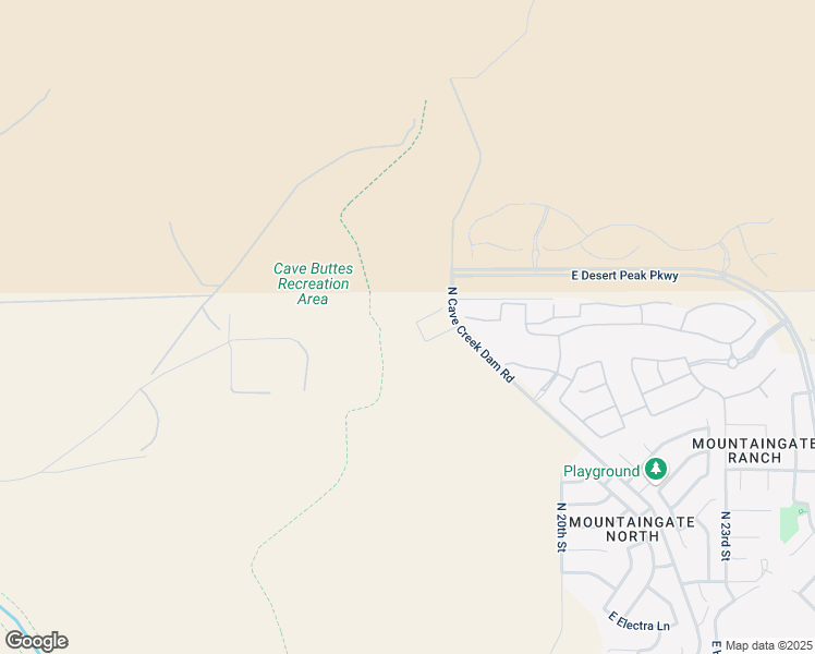 map of restaurants, bars, coffee shops, grocery stores, and more near North Cave Creek Dam Road in Phoenix