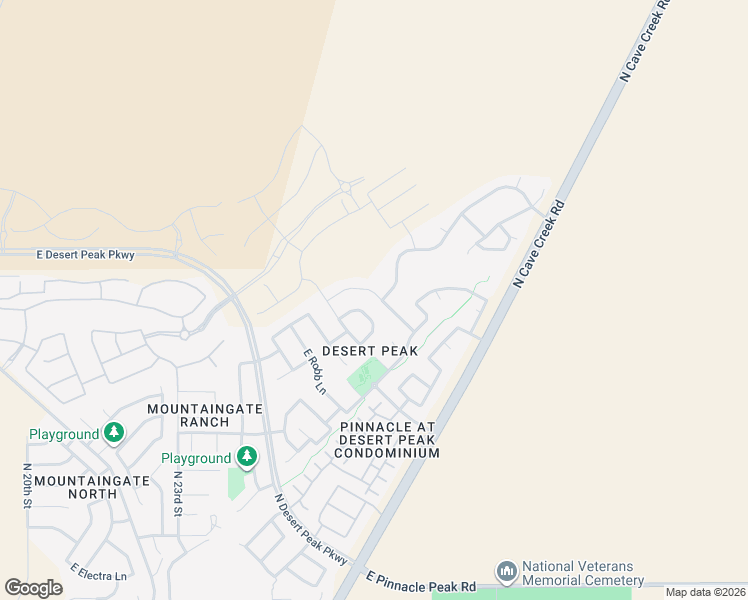 map of restaurants, bars, coffee shops, grocery stores, and more near 2564 East Quiet Hollow Lane in Phoenix