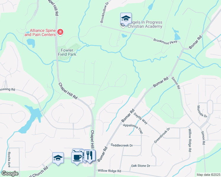 map of restaurants, bars, coffee shops, grocery stores, and more near 3486 Stonington Court in Douglasville