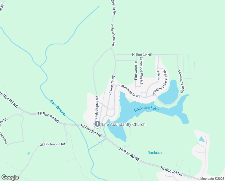 map of restaurants, bars, coffee shops, grocery stores, and more near 2447 Lakeshore Drive Northeast in Conyers