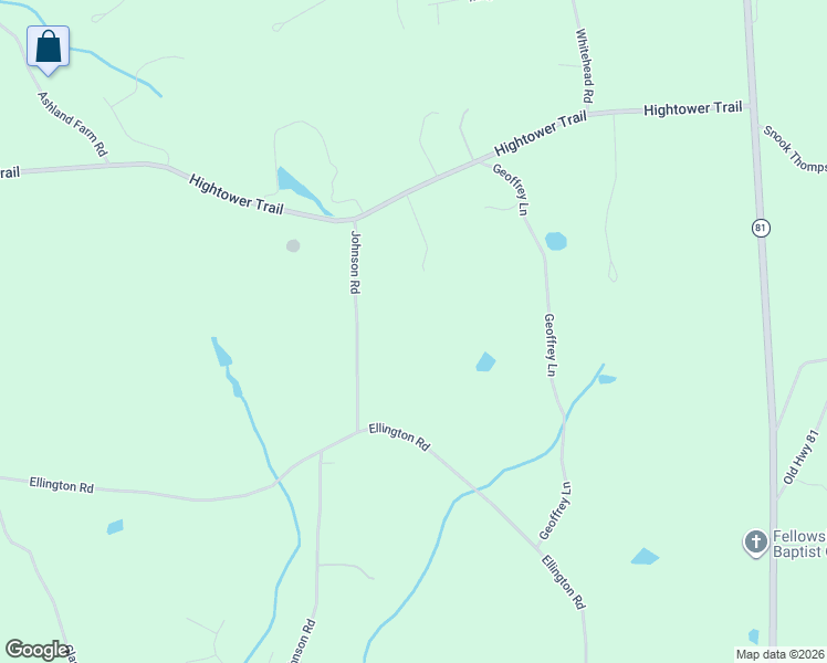 map of restaurants, bars, coffee shops, grocery stores, and more near 642 Johnson Road in Oxford