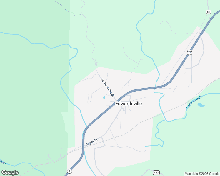 map of restaurants, bars, coffee shops, grocery stores, and more near 4147 Jacksonville Street in Heflin