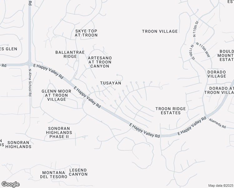 map of restaurants, bars, coffee shops, grocery stores, and more near 24350 North Whispering Ridge Way in Scottsdale