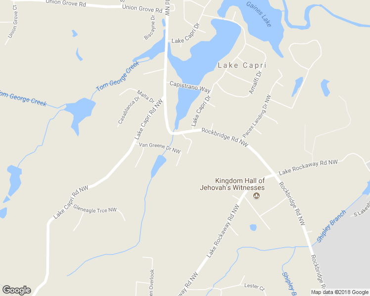 map of restaurants, bars, coffee shops, grocery stores, and more near 2500 Rockbridge Road Northwest in Conyers
