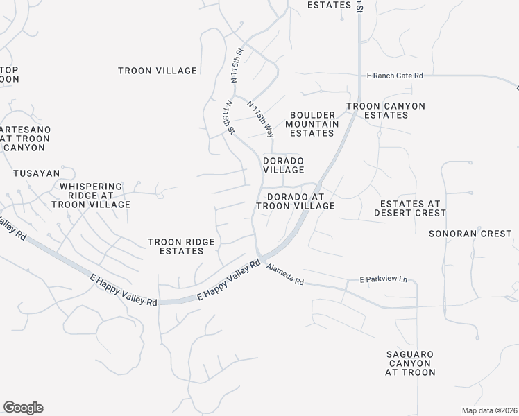 map of restaurants, bars, coffee shops, grocery stores, and more near 11512 East De La O Road in Scottsdale