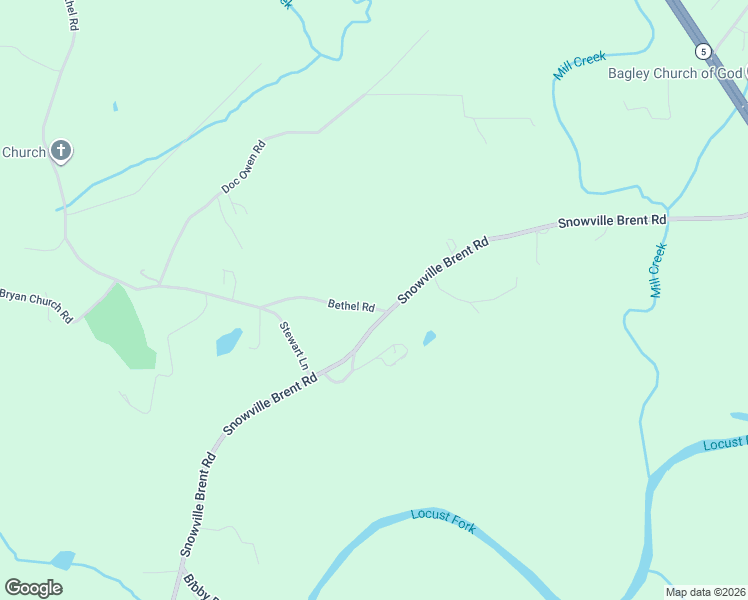 map of restaurants, bars, coffee shops, grocery stores, and more near 6523 Bethel Road in Dora