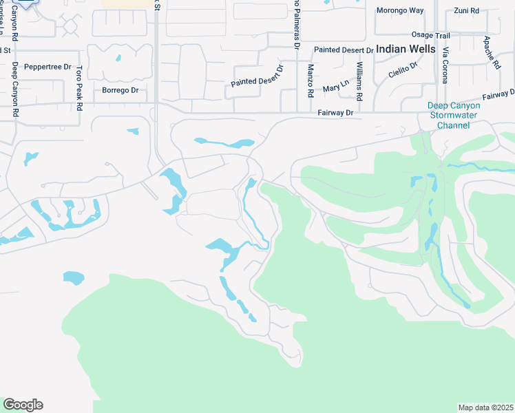 map of restaurants, bars, coffee shops, grocery stores, and more near 47111 Vintage Drive East in Indian Wells