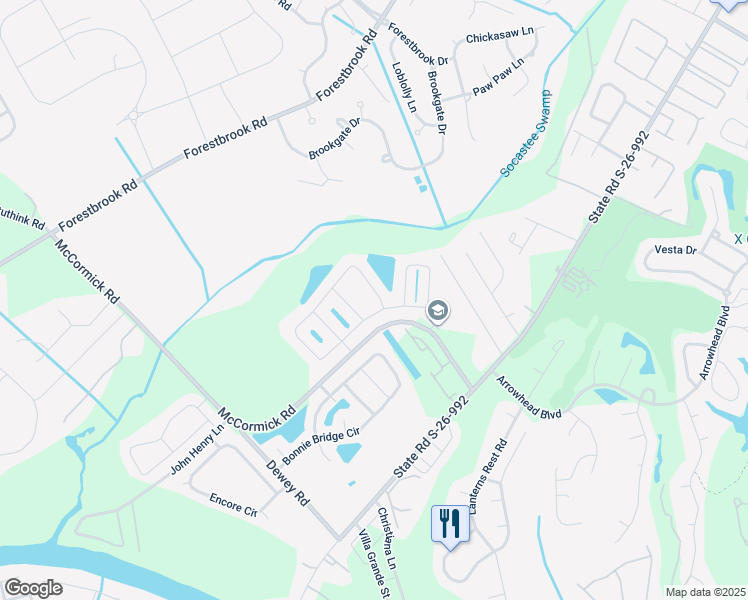 map of restaurants, bars, coffee shops, grocery stores, and more near 470 Barton Loop in Myrtle Beach