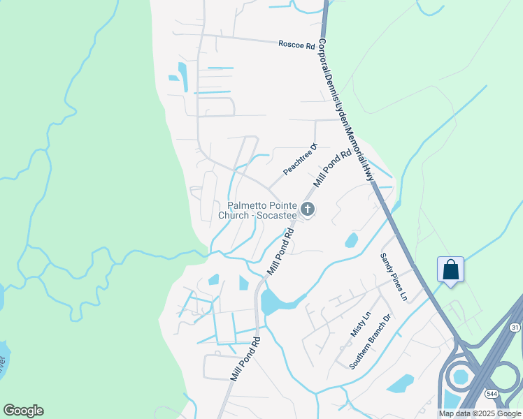 map of restaurants, bars, coffee shops, grocery stores, and more near 4569 Ladd Drive in Myrtle Beach