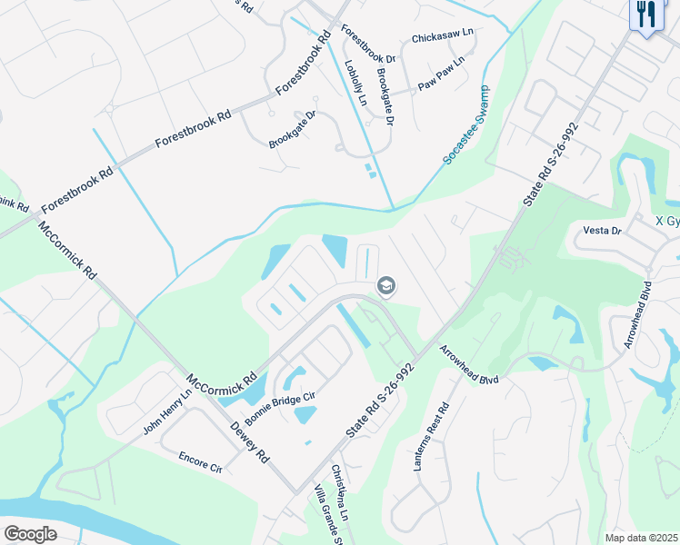 map of restaurants, bars, coffee shops, grocery stores, and more near 470 Barton Loop in Myrtle Beach
