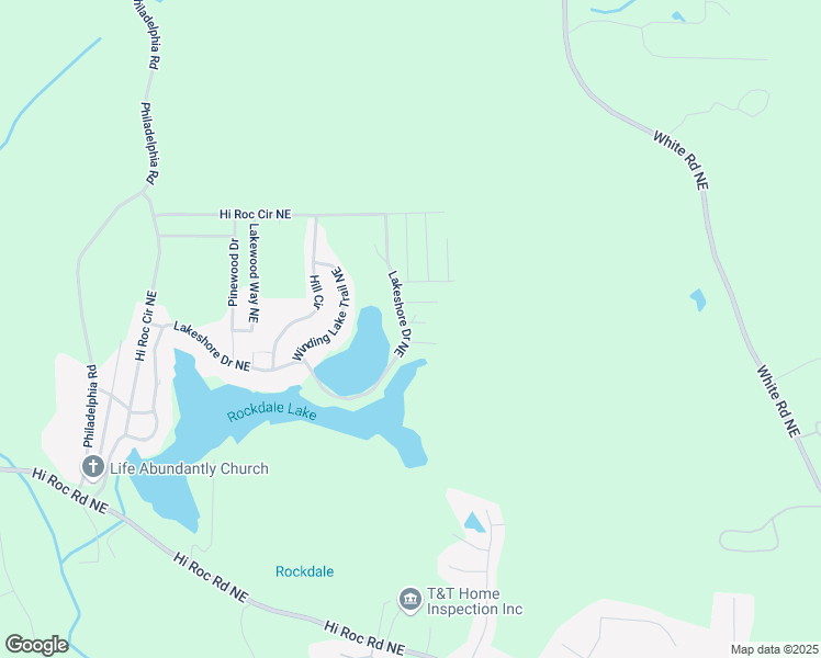 map of restaurants, bars, coffee shops, grocery stores, and more near 2331 Leafway Trail Northeast in Conyers