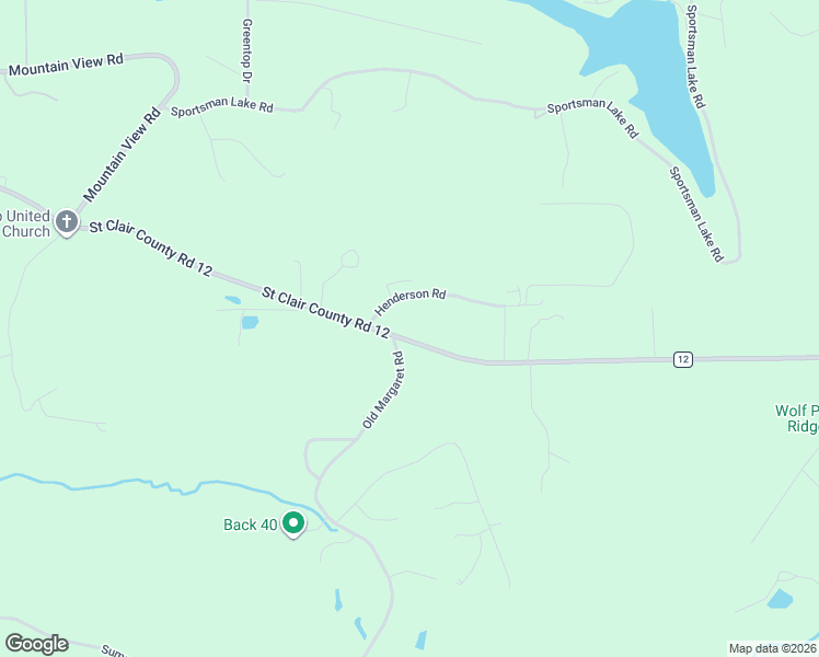 map of restaurants, bars, coffee shops, grocery stores, and more near 60 Henderson Road in Odenville