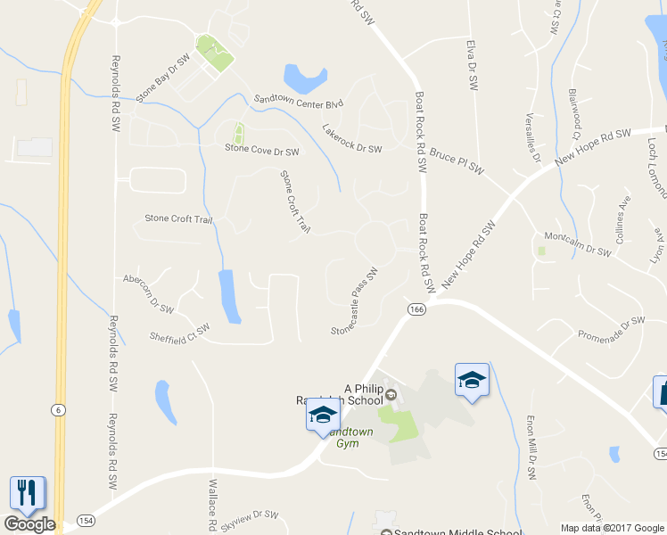 map of restaurants, bars, coffee shops, grocery stores, and more near 255 Stoneleigh Drive Southwest in Atlanta