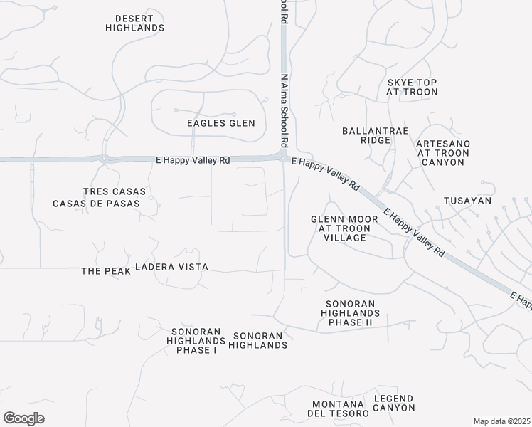 map of restaurants, bars, coffee shops, grocery stores, and more near 24770 North Alma School Road in Scottsdale