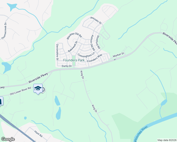 map of restaurants, bars, coffee shops, grocery stores, and more near 1972 Riverside Parkway in Douglasville