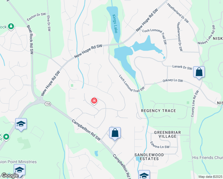 map of restaurants, bars, coffee shops, grocery stores, and more near 1810 Lyon Avenue in Atlanta